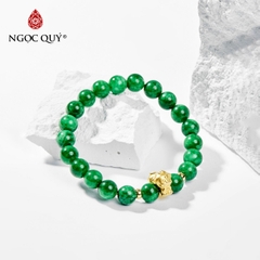 Vòng tay đá Cẩm thạch tự nhiên phối charm - Mẫu VC0111 - Ngọc Quý