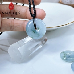 Đồng điếu cẩm thạch A- Đồng điếu phỉ thúy type A chất nếp băng màu lam tím hoa bay MONET