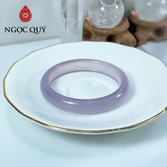 Vòng mã não tímchalcedony bản dày 7mm cao 10-11mm - Ngọc Quý