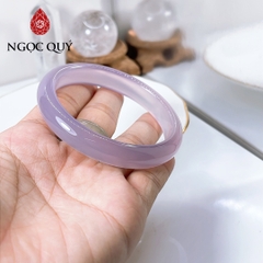 Vòng mã não tímchalcedony bản dày 7mm cao 10-11mm - Ngọc Quý