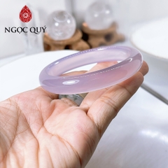 Vòng mã não tímchalcedony bản dày 7mm cao 10-11mm - Ngọc Quý