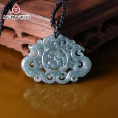 Mặt dây chuyền đá cẩm thạch lam ngọc đại cát đại lợi