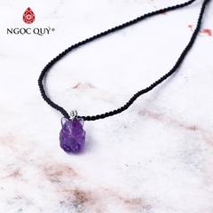 Mặt dây chuyền hồ ly thạch anh tím