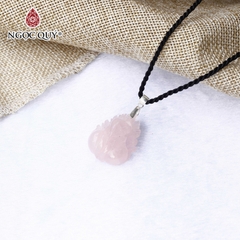 Mặt dây chuyền nữ hoàng hồ ly 9 đuôi thạch anh hồng