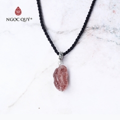 Mặt dây chuyền tỳ hưu thạch anh dâu