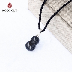 Mặt dây chuyền tỳ hưu thạch anh tóc đen