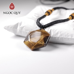 Mặt dây chuyền 6 cạnh đá tự nhiên 25x25mm