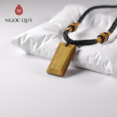 Mặt dây chuyền thẻ bài - mặt vô sự bài bình an may mắn 28x13mm