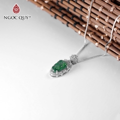 Mặt vô sự bài cẩm thạch - ngọc phỉ thúy type A chất nếp