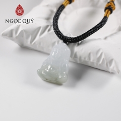 Mặt dây chuyền phật Bảo Bao đá cẩm thạch type A cầu bình an cho bé 27x18mm
