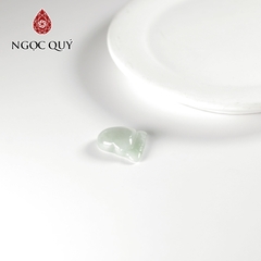 Mặt dây chuyền bàn chân cẩm thạch lớn type A 15x13mm