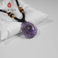 Mặt dây chuyền hồ ly thạch anh tím
