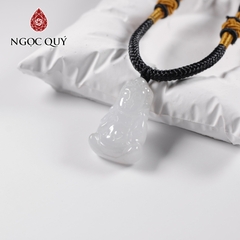 Mặt dây chuyền phật Bảo Bao đá cẩm thạch type A cầu bình an cho bé 27x18mm