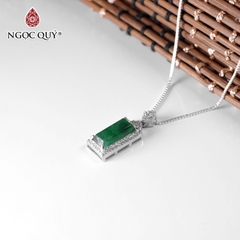 Mặt vô sự bài cẩm thạch - ngọc phỉ thúy type A chất nếp