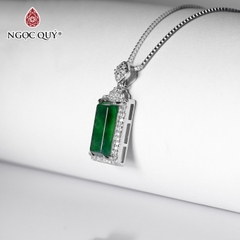 Mặt vô sự bài cẩm thạch - ngọc phỉ thúy type A chất nếp