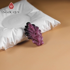 Mặt dây chuyền hồ ly đá ruby Nam Phi