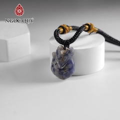 Mặt dây chuyền hồ ly đá Lapis Lazul