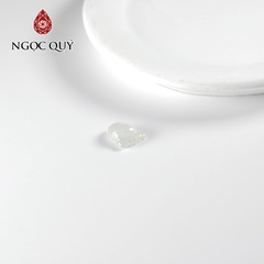 Mặt dây chuyền bàn chân mini đá cẩm thạch type A 7x10mm
