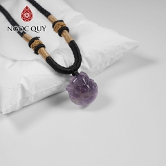 Mặt dây chuyền hồ ly thạch anh tím