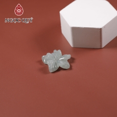 Mặt dây chuyền hoa 5 cánh đá cẩm thạch type A 19mm