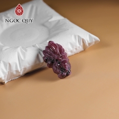Mặt dây chuyền hồ ly đá ruby Nam Phi