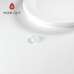Mặt dây chuyền bàn chân mini đá cẩm thạch type A 7x10mm
