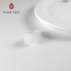Mặt dây chuyền bàn chân cẩm thạch lớn type A 21x13mm