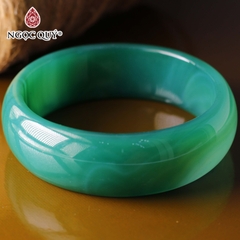 Vòng tay nguyên khối bản lớn đá mã não ( Vòng đại gia) bản 21mm