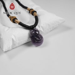 Mặt dây chuyền hồ ly thạch anh tím