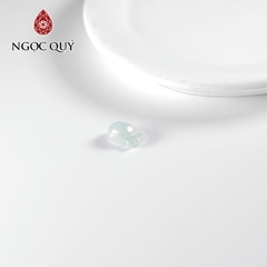 Mặt dây chuyền bàn chân mini đá cẩm thạch type A 7x10mm