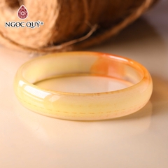 Vòng tay nguyên khối đá mã não Ni52 Bản 10mm