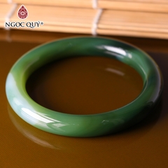 Vòng tay nguyên khối cọng tròn lớn đá mã não bản 10mm