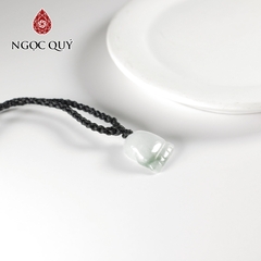 Mặt dây chuyền bàn chân cẩm thạch lớn type A 15x13mm