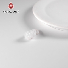 Mặt dây chuyền bàn chân cẩm thạch lớn type A 21x13mm