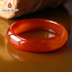 Vòng tay nguyên khối bản lớn đá mã não ( Vòng đại gia) bản 15mm