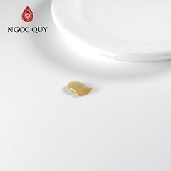 Mặt dây chuyền bàn chân mini đá cẩm thạch type A 7x10mm