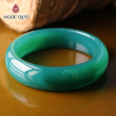 Vòng tay nguyên khối bản lớn đá mã não ( Vòng đại gia) bản 15mm