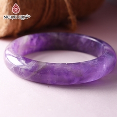 Vòng tay nguyên khối đá thạch anh tím