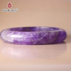 Vòng tay nguyên khối đá thạch anh tím