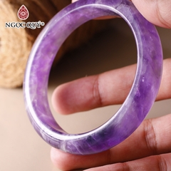 Vòng tay nguyên khối đá thạch anh tím