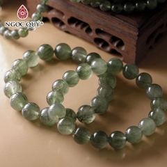 Vòng tay phong thủy đá thạch anh tóc xanh
