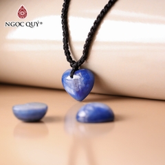 Mặt dây chuyền trái tim đá kyanite