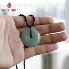 Mặt dây chuyền hồ ly 9 đuôi đá thạch anh dâu xanh aventurine