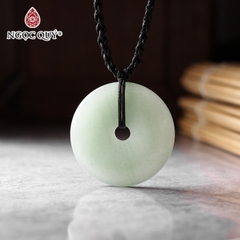 Mặt dây chuyền hồ ly 9 đuôi đá thạch anh dâu xanh aventurine