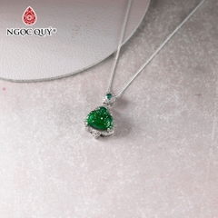 Dây chuyền Di lặc phỉ thúy cao băng lục type A