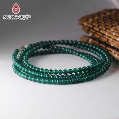 Vòng 5 line 4mm mã não xanh