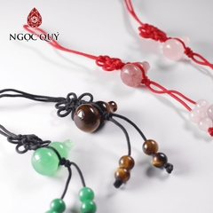Móc khóa hình hồ lô đá thiên nhiên