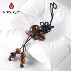 Móc khóa hình hồ lô đá thiên nhiên