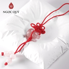 Móc khóa hình hồ lô đá thiên nhiên