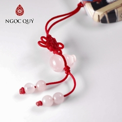 Móc khóa hình hồ lô đá thiên nhiên